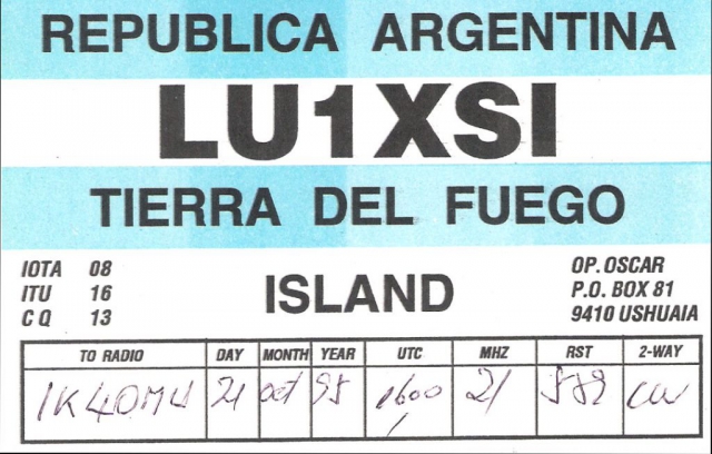 lu1xsi qsl card